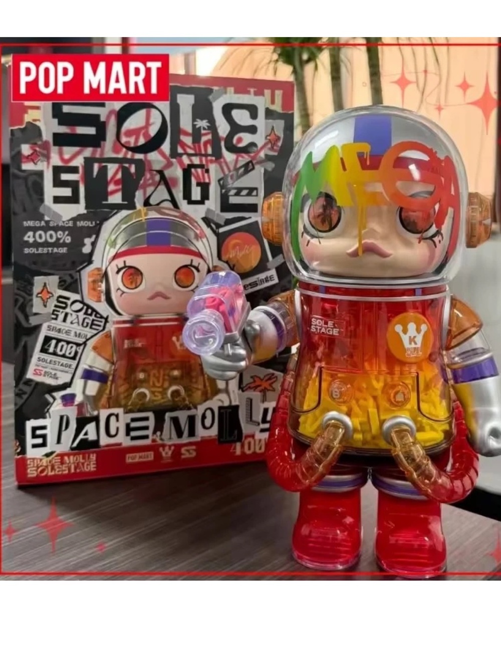 Mega Space Molly 400% Sole Stage. Translucent colors. Beautiful ! Sealed box